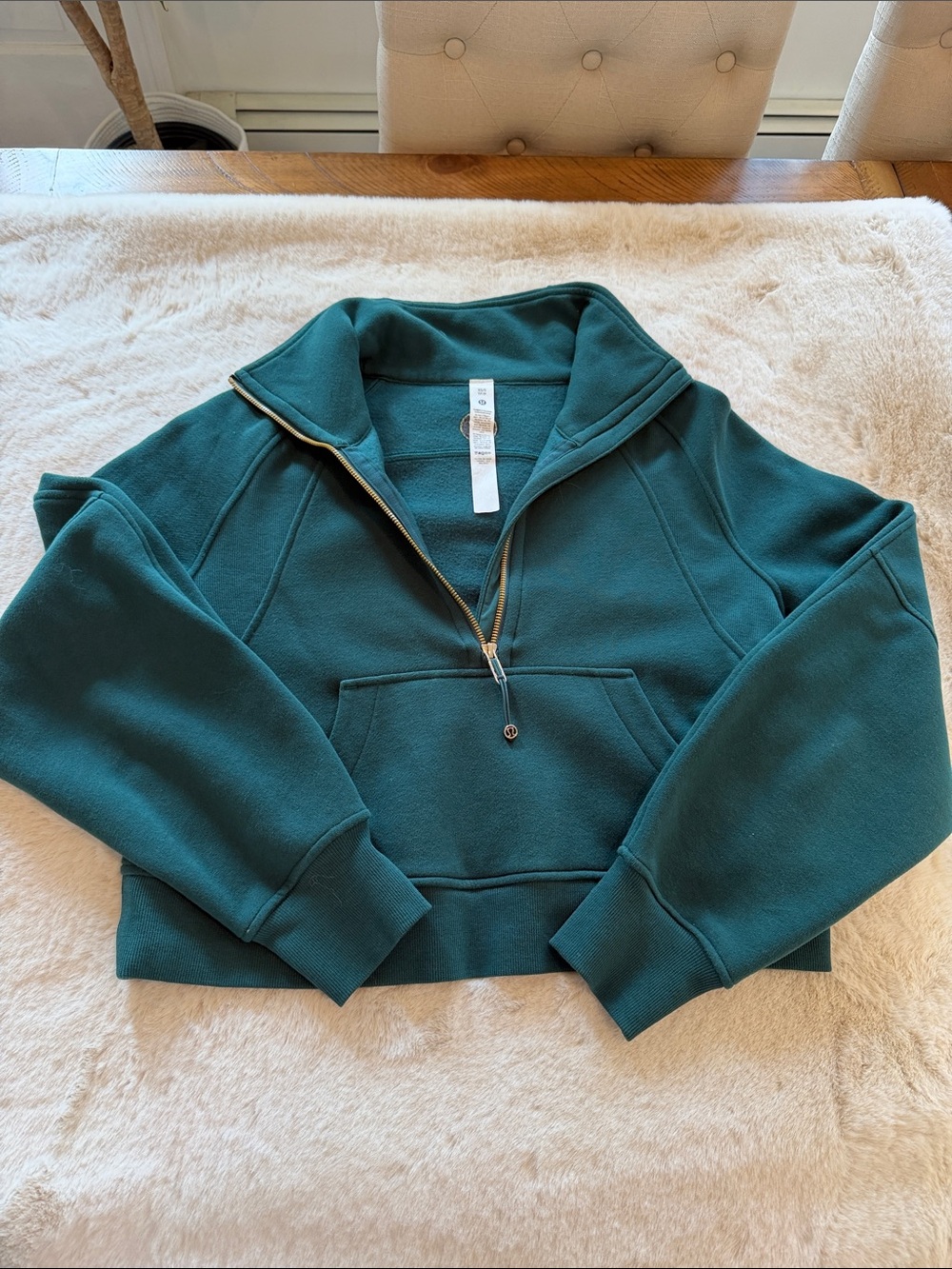 LuLuLemon Quarter-Zip Scuba - Teal Lagoon